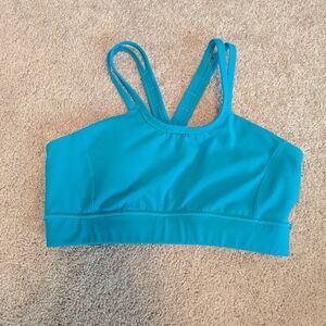 Janji Bright Blue Pace Sports Bra, small